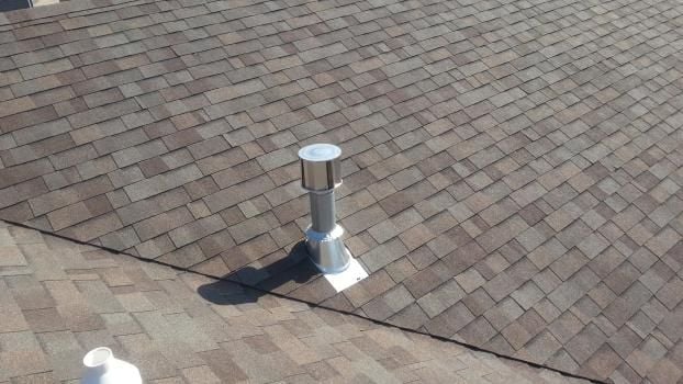 A recent home roof replacement job in the Sioux Falls, SD area